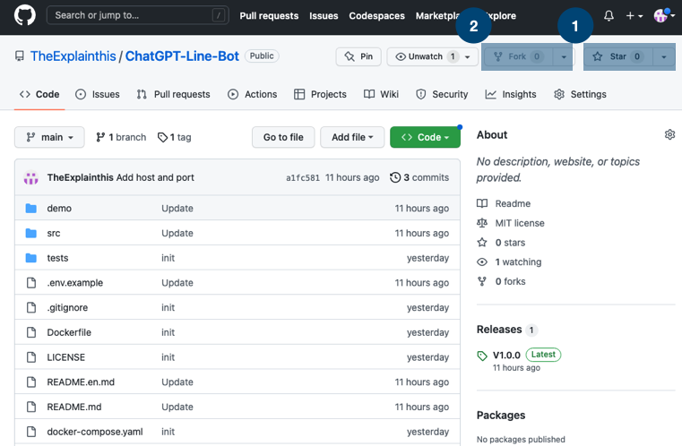 Fork Github Repository Step 1