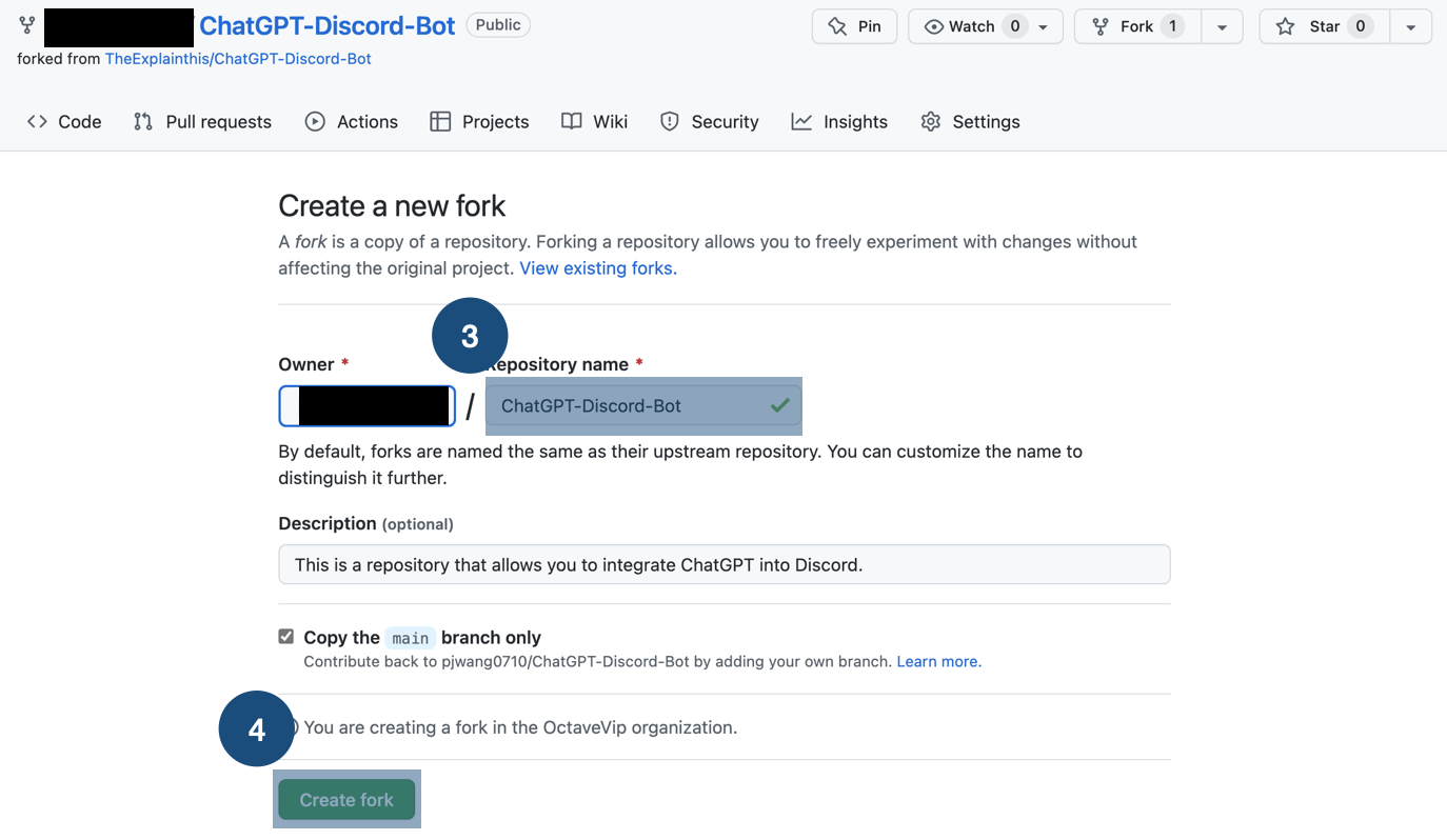 Fork Github Repository Step 1