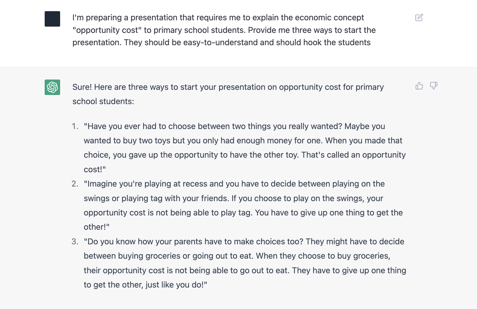 ChatGPT help you prepare a presentation