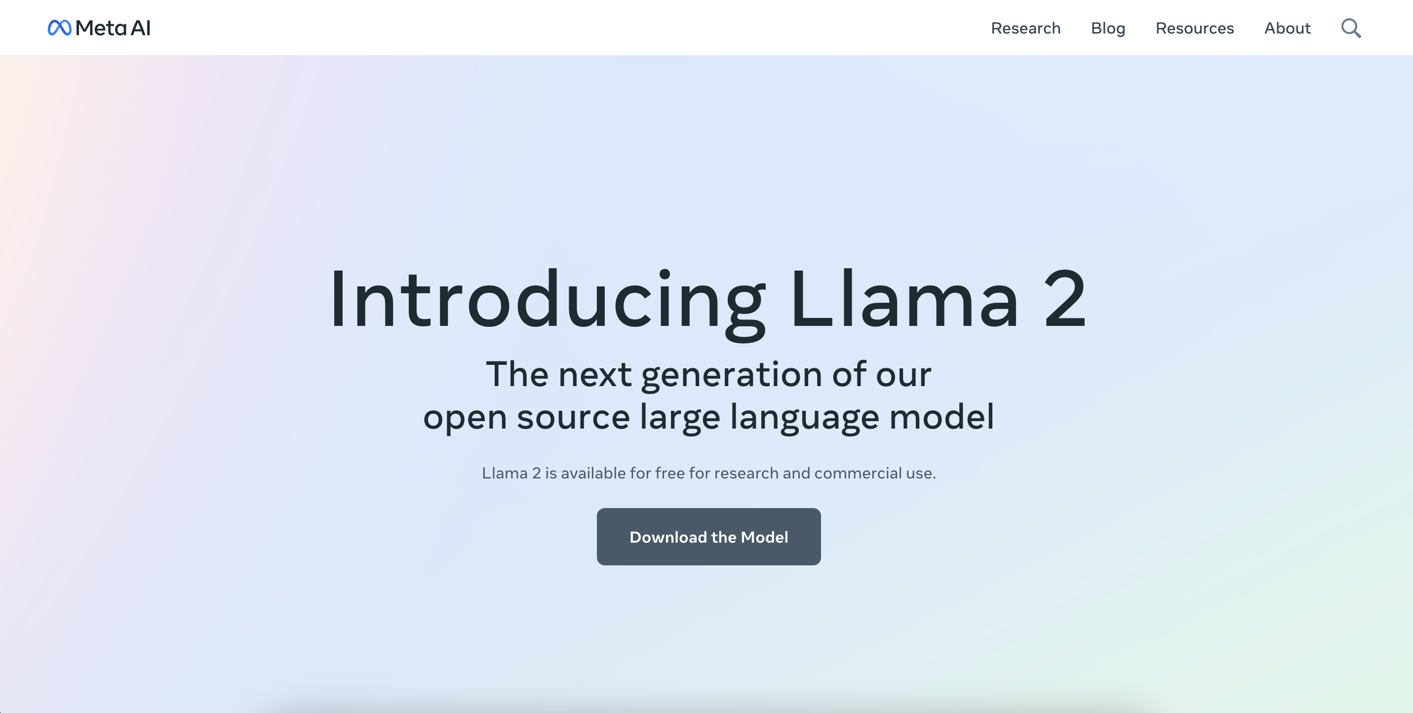 Meta 開源 Llama 2 大型語言模型