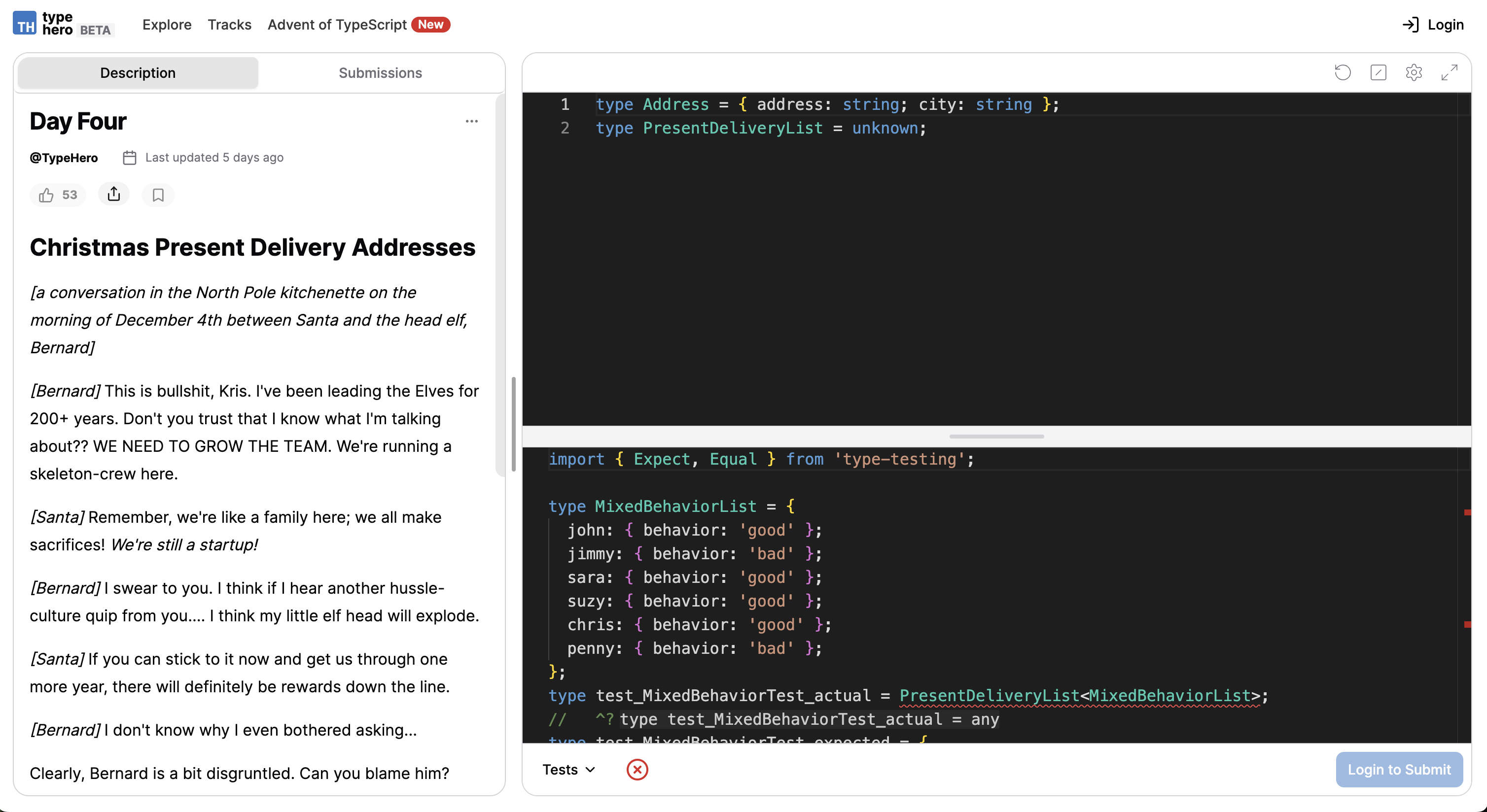 2023 Advent of TypeScript 第 4 題