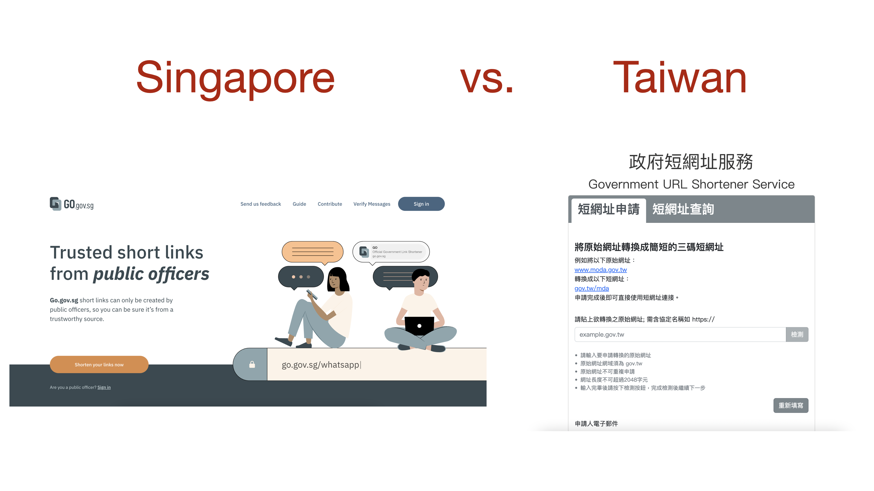 新加坡 go.sg 對比台灣的 GSN