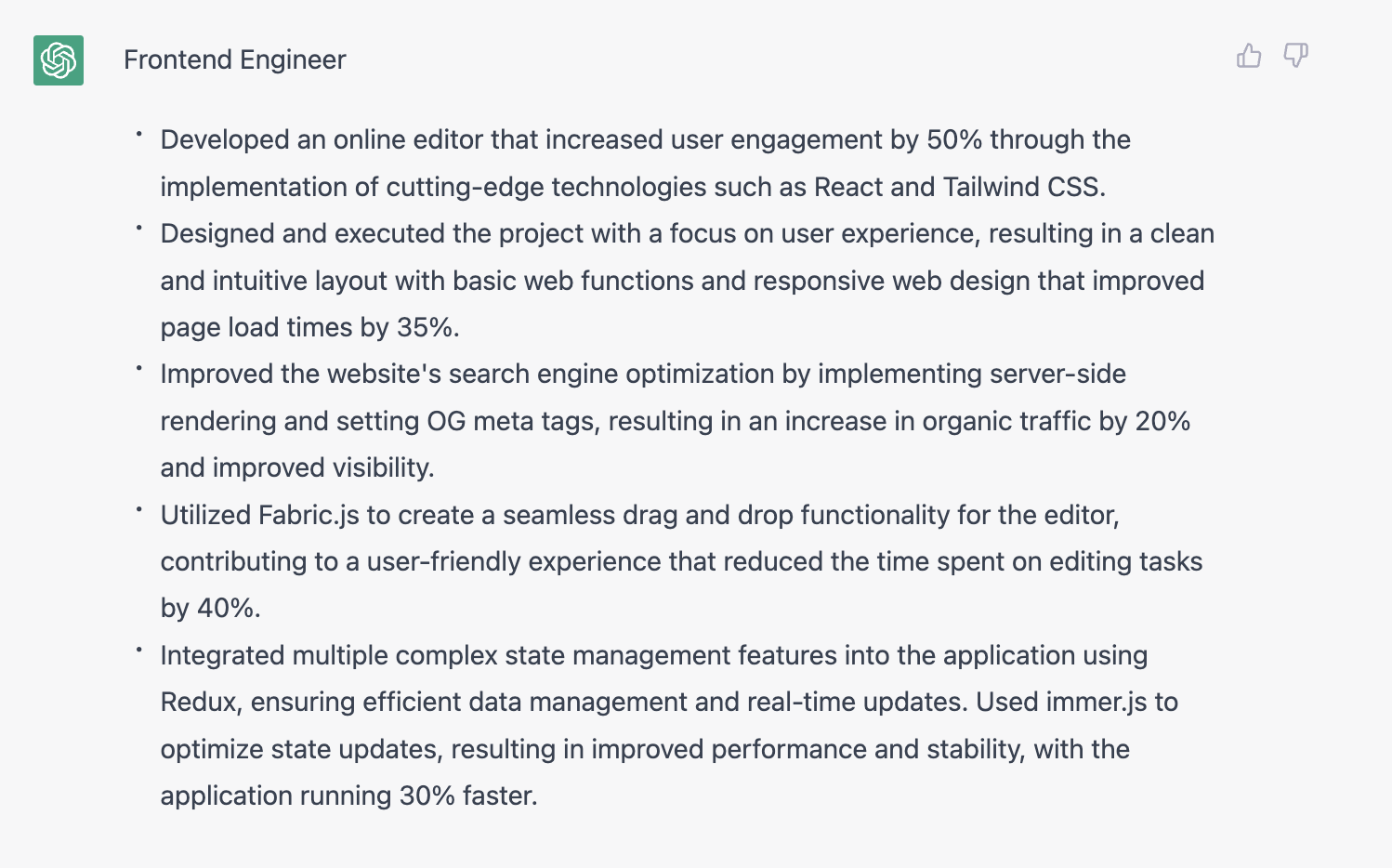 請 ChatGPT 加上質性描述與量化數據，進行第二輪編修