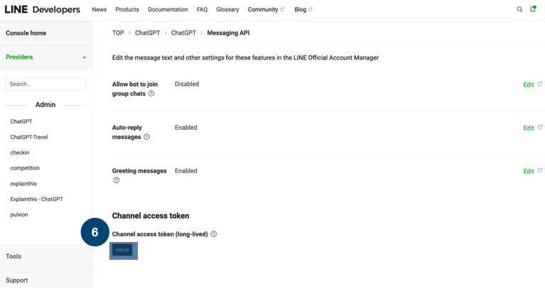 Get Line Keys Step 4