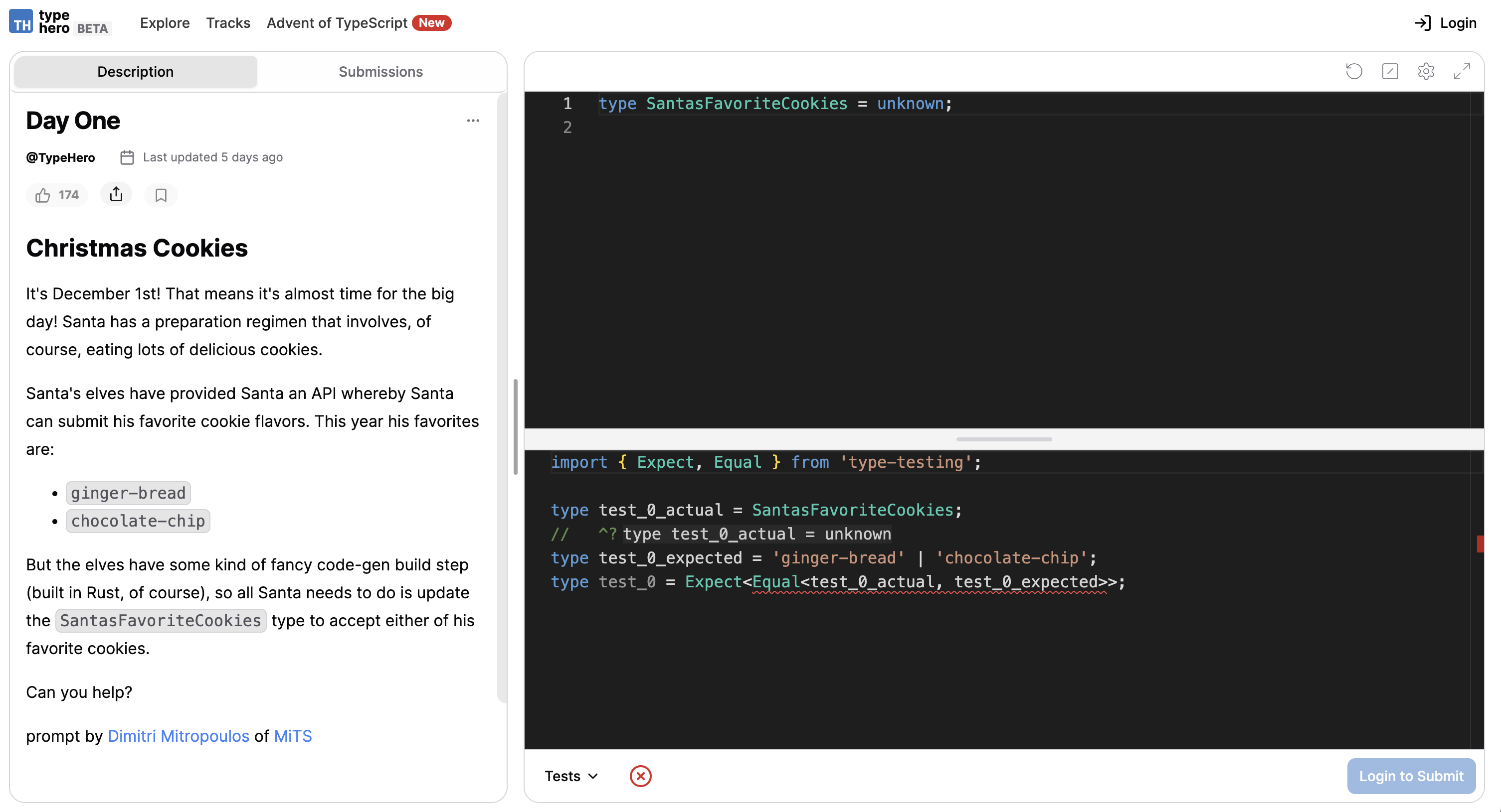 2023 Advent of TypeScript 第 1 題