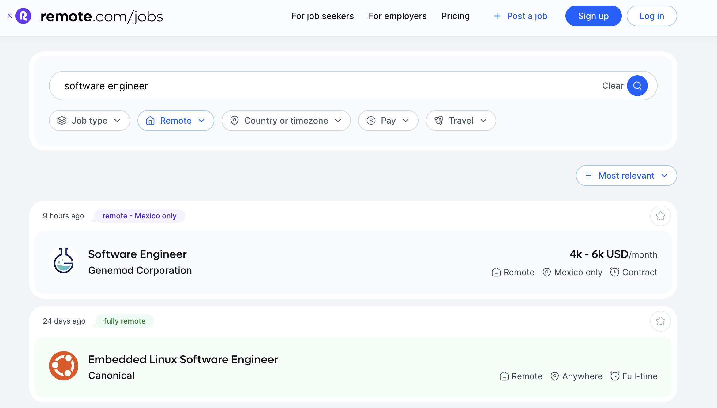 Remote.com 遠端工作求職網站