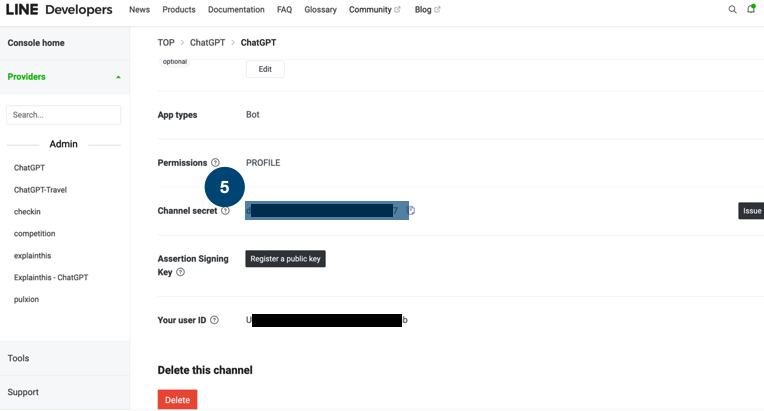 Get Line Keys Step 3