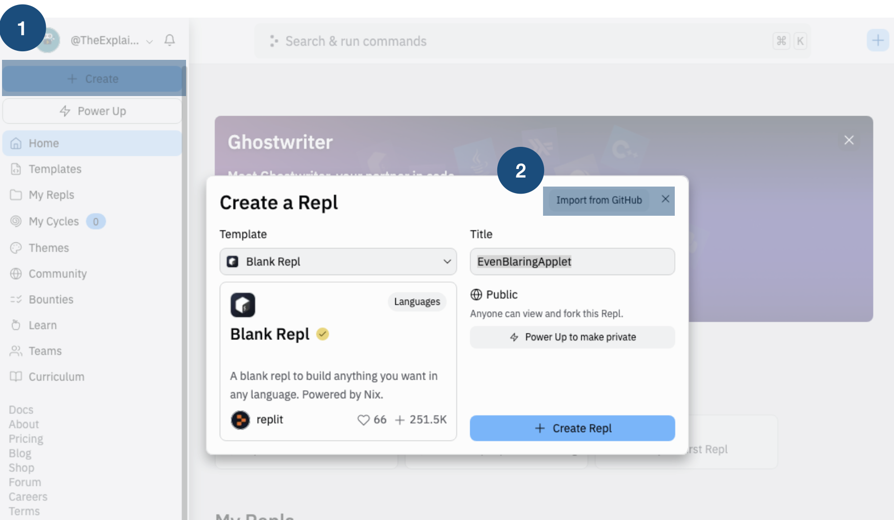 Replit Deploy Step 1