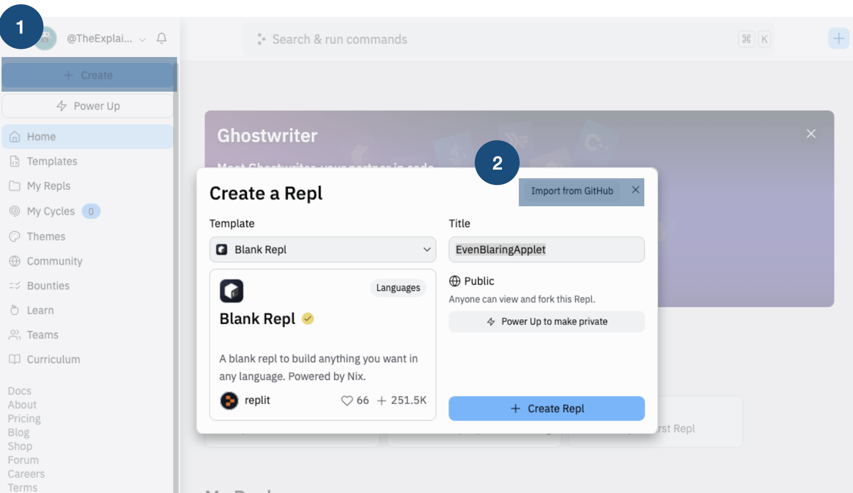 Replit Deploy Step 1