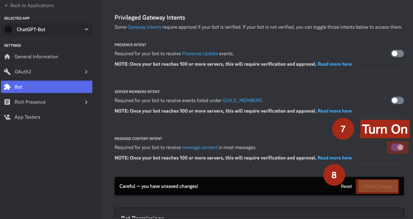 Get OpenAI Token Step 7 and Step 8