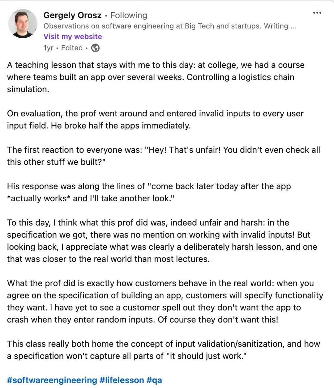 Pragmatic Engineer 作者分享的推文